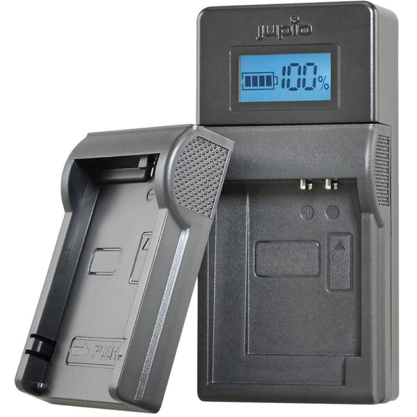 Jupio Canon Brand 7.2V - 8.4V USB Charger includes plates to fit: