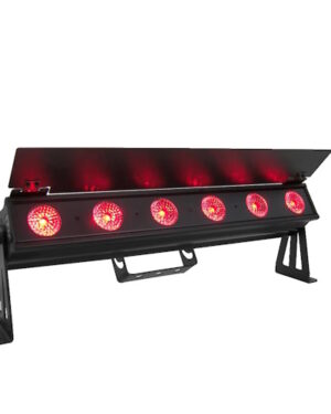 Event Lighting PIXBAR6H LED Pixel Bar 6 x 12W RGBWAU w/ Barndoor & Frost Filter