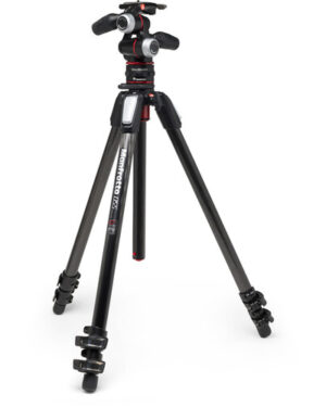 Manfrotto 055 Carbon 3-Section Tripod with 3-Way Head + MOVE