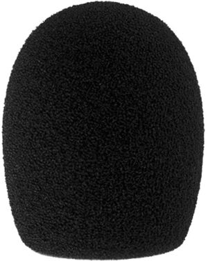 Radius Shotgun Microphone Foam Windscreen for 0.74 to 0.86" Diameter Microphones (Black, 1.9")