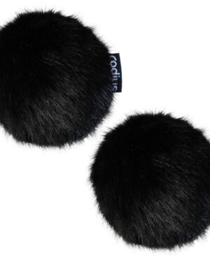 Radius Replacement Fur Windcover for Rycote BBG Windshield (Black, Pair)