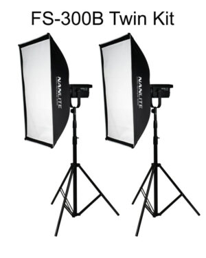 Nanlite FS-300B Twin 5600K Bi-colour LED Kit