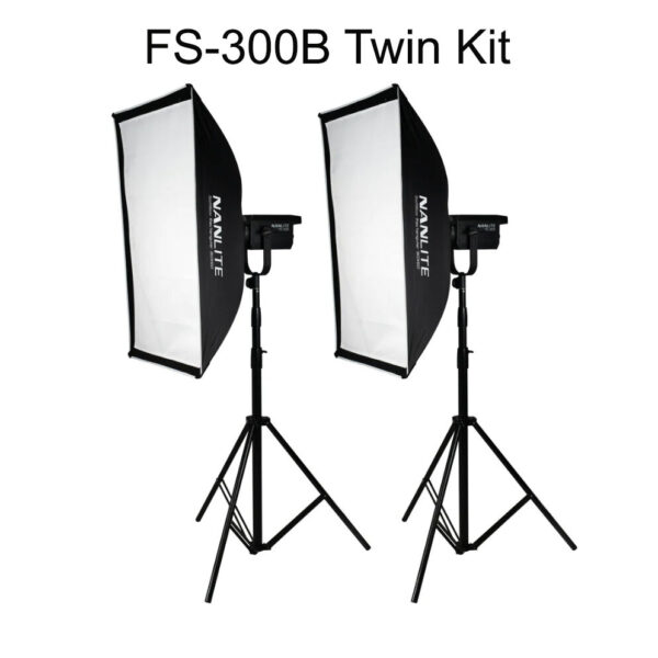Nanlite FS-300B Twin 5600K Bi-colour LED Kit