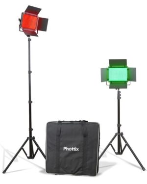 Phottix Kali50R RGB LED Light Twin Kit Set