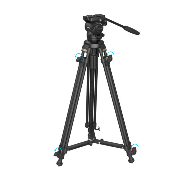SmallRig Lightweight Video Carbon Fiber Tripod Kit AD-50 4685 - Image 2