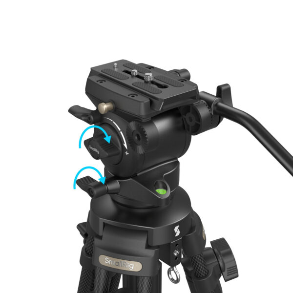 SmallRig Lightweight Video Carbon Fiber Tripod Kit AD-50 4685 - Image 3