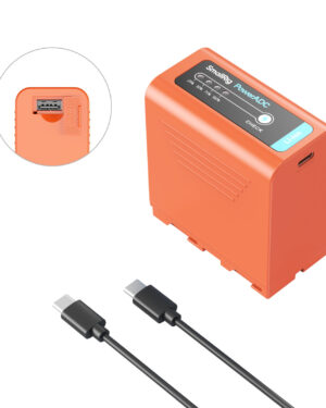 SmallRig NP-F970 USB-C Rechargeable Camera Battery (Orange) 4972