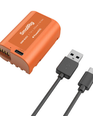 SmallRig DMW-BLK22 USB-C Rechargeable Camera Battery (Orange) 4979