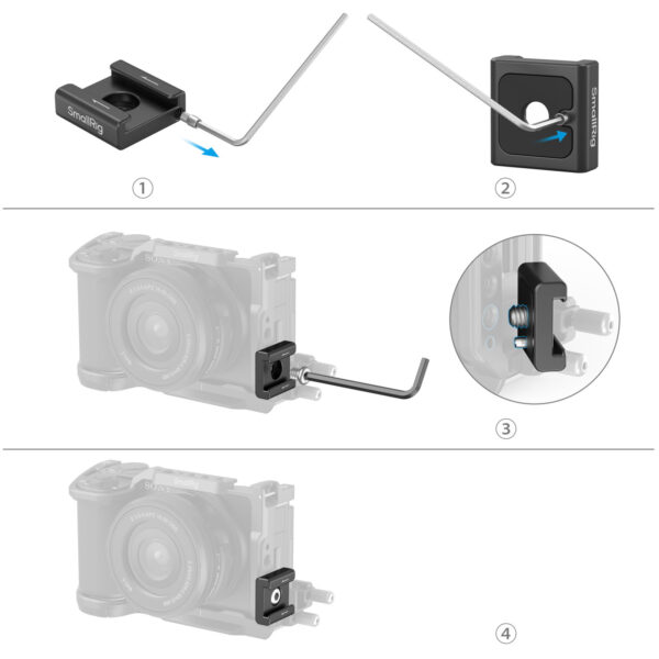 SmallRig Anti-Twist Cold Shoe Mount Support (2pcs) 5032 - Image 7