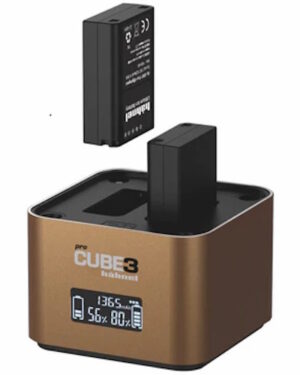 Hahnel Pro Cube 3 charger for Olympus