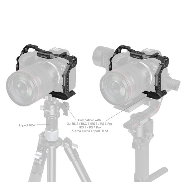 SmallRig HawkLock Quick Release Cage for Canon EOS R6 Mark II 4159B - Image 9