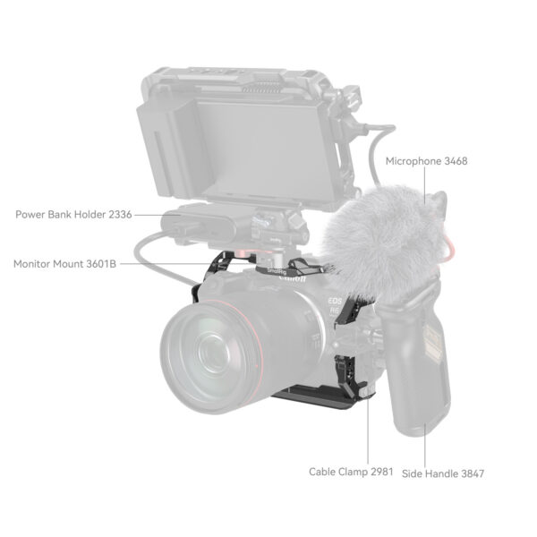 SmallRig HawkLock Quick Release Cage for Canon EOS R6 Mark II 4159B - Image 5