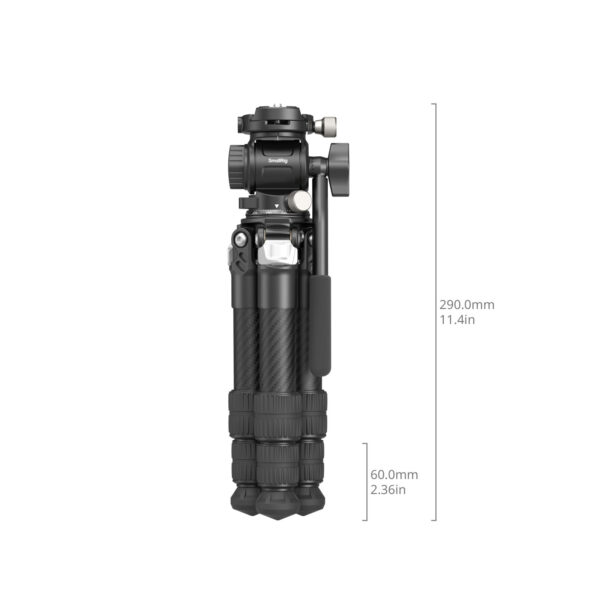 SmallRig Heavy Duty Carbon Fiber Tabletop Tripod Kit 5025 - Image 2