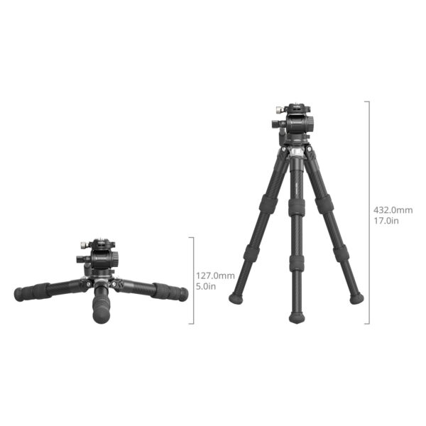 SmallRig Heavy Duty Carbon Fiber Tabletop Tripod Kit 5025 - Image 3