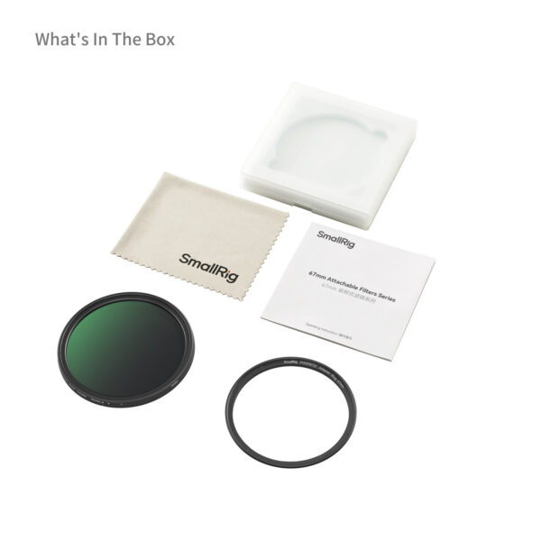 SmallRig Magnetic 67mm VND Filter ND64-ND400 (6-9 Stop) 5169 - Image 8