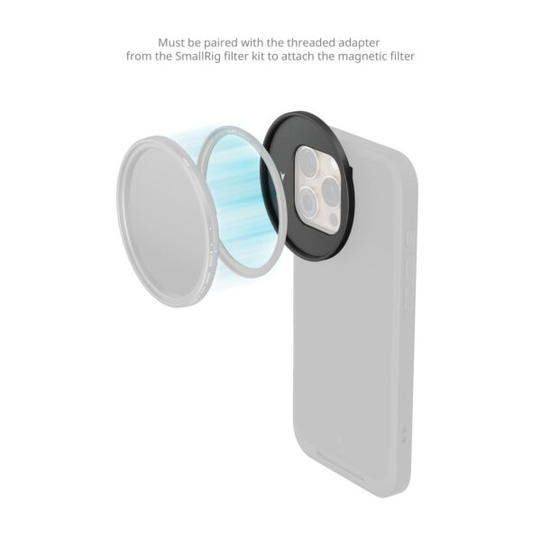 SmallRig FilMov 67mm Threaded Filter Adapter for iPhone 16 Series 5173 - Image 4