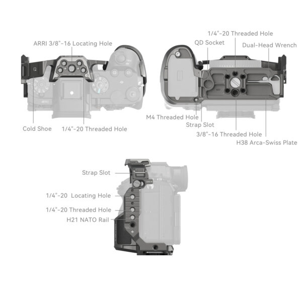SmallRig Cage for Sony Alpha 1 II / Alpha 9 III 5187 - Image 4