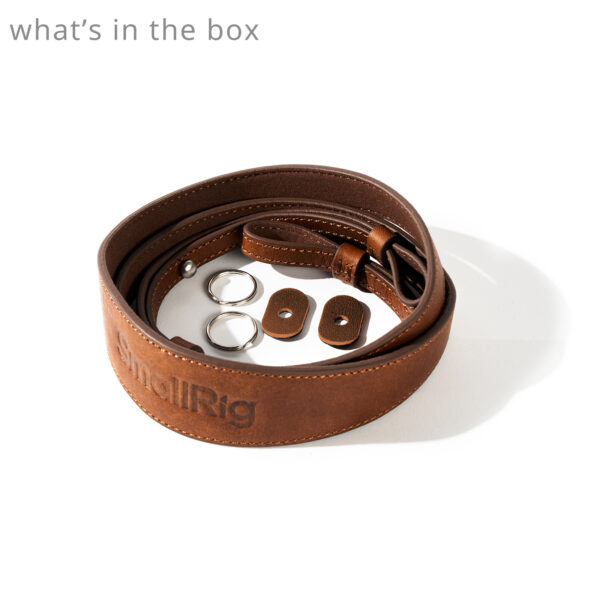 SmallRig Universal Leather Camera Shoulder Strap (Brown) 5209 - Image 2