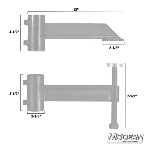 MSE Deep Jaw Speed C-Clamp for 1-1/2" Speed-Rail - Black Zinc - Image 2