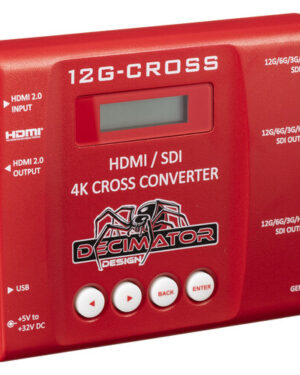Decimator 12G-CROSS 4K HDMI/SDI Cross Converter with Scaling and Frame Rate Conversion