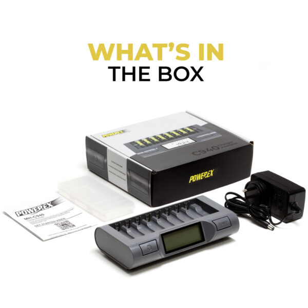 Maha Powerex MH-C940 Charger-Analyzer for 8 AA and AAA NiMH rechargeable batteries - Image 6
