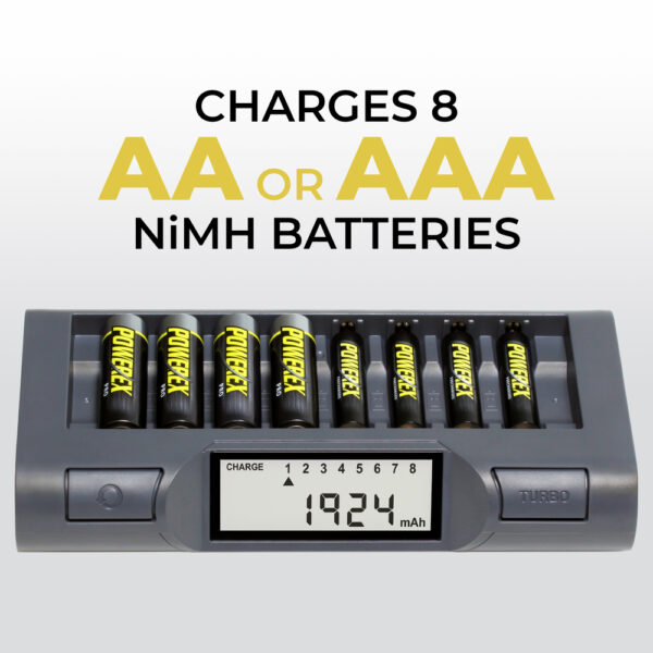 Maha Powerex MH-C940 Charger-Analyzer for 8 AA and AAA NiMH rechargeable batteries - Image 7