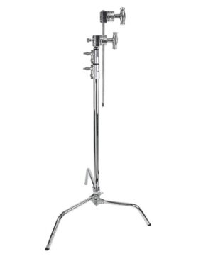 Kupo 20 Inch C-stand with Sliding Leg Kit - Silver