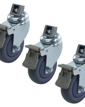 Kupo KC-100 100mm Locking Castor Wheels with M10 thread 3 pcs