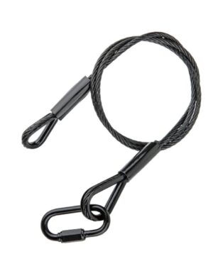 Kupo SW-03-B 100cm Safety Wire- 4.8mm Diameter (Black)