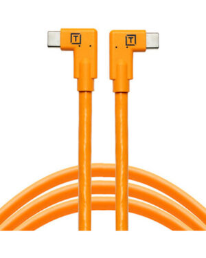 Tether Tools TetherPro USB-C to USB-C RT Angle/RT Angle 4.6m Hi-Vis Orange