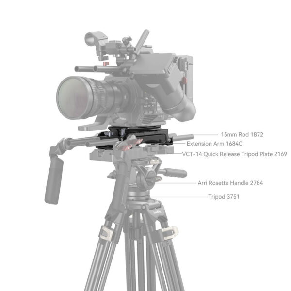 SmallRig Universal Shoulder Rig (Compatible with Sony VCT-14 Plate) 2837C - Image 10