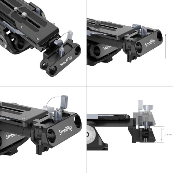 SmallRig Universal Shoulder Rig (Compatible with Sony VCT-14 Plate) 2837C - Image 8