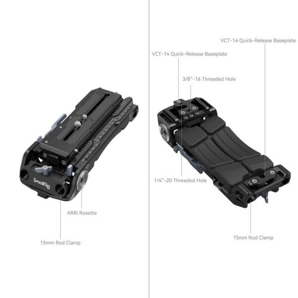 SmallRig Universal Shoulder Rig (Compatible with Sony VCT-14 Plate) 2837C - Image 6
