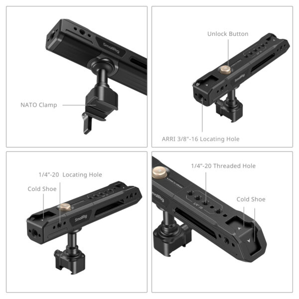 SmallRig Rotating Top Handle with NATO Clamp 4152 - Image 4