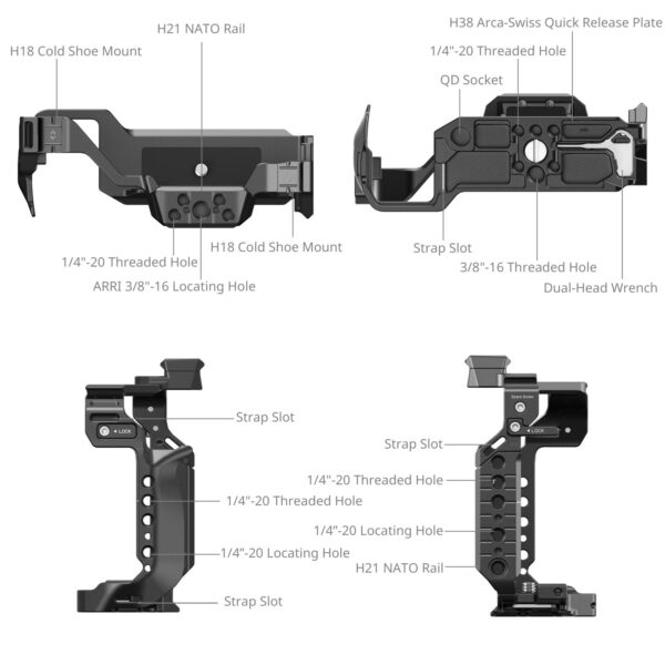 SmallRig Cage for Panasonic LUMIX S1R II / S5 II / S5 IIX / G9 II 4902 - Image 3