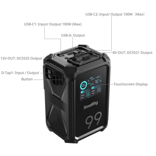 SmallRig X-Touch Smart Triple-Proof V-Mount Battery X99 4984 - Image 5