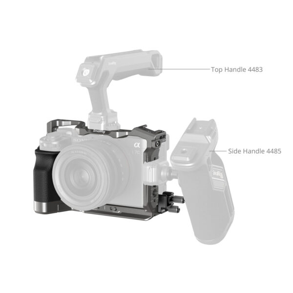 SmallRig “HawkLock” Quick Release Cage Kit with Silicone Handle for Sony Alpha 7C II / 7CR 5198 - Image 7
