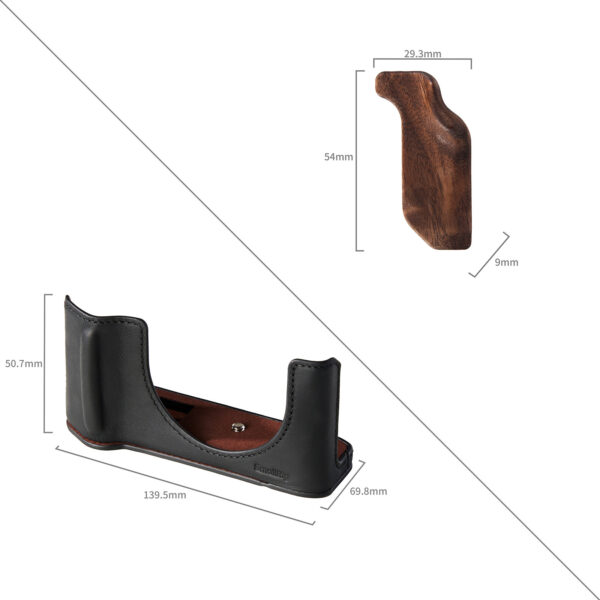 SmallRig Leather Case Kit for FUJIFILM GFX100RF (Black) 5267 - Image 2