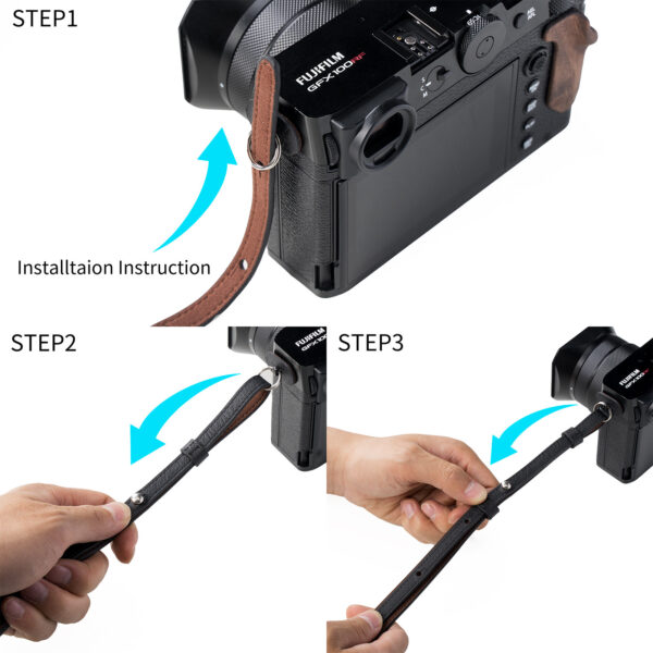 SmallRig Leather Case Kit for FUJIFILM GFX100RF (Black) 5267 - Image 5