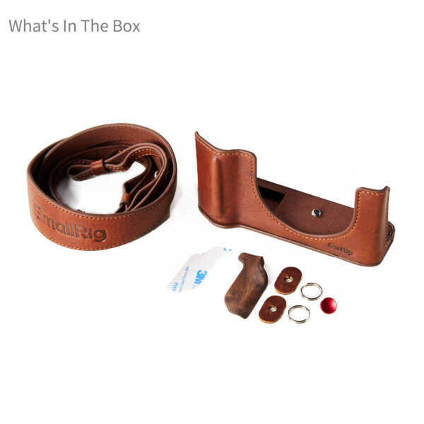 SmallRig Leather Case Kit for FUJIFILM GFX100RF (Brown) 5268 - Image 2