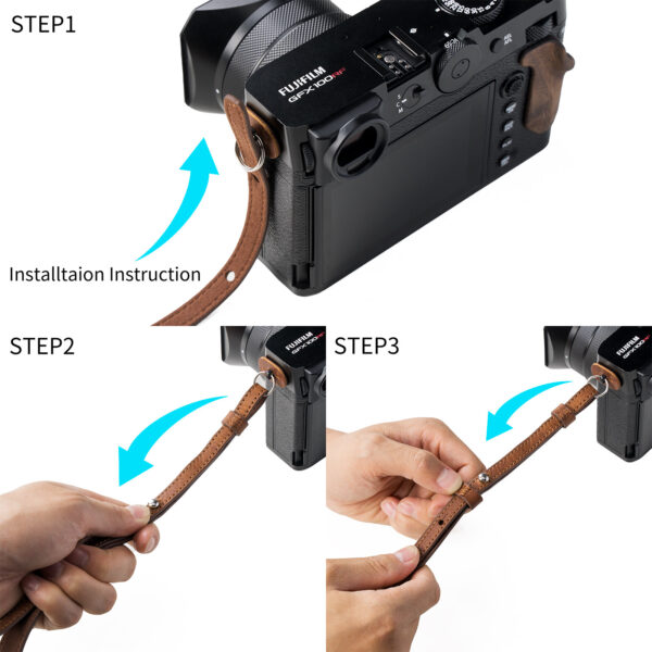 SmallRig Leather Case Kit for FUJIFILM GFX100RF (Brown) 5268 - Image 5