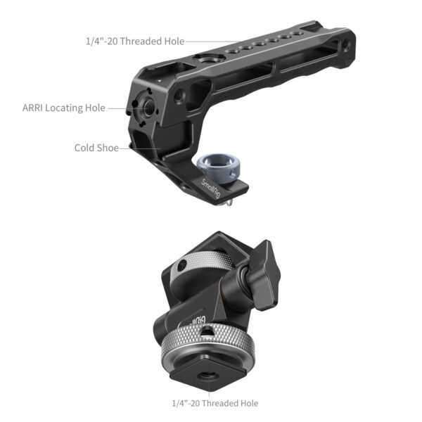 SmallRig Top Handle with Monitor Support Kit (Compatible with Cold Shoe) 5322 - Image 4