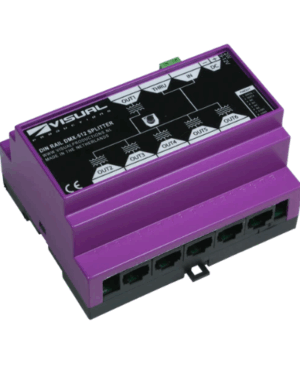 Visual Productions Din Rail DMX-512 Splitter RJ-45 Connections