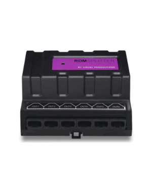 Visual Productions RDM Din Rail DMX-512 Splitter RJ-45 Connections