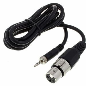 Sennheiser CL2 XLRF to Locking 3.5mm for Sennheiser Belt Pack Transmitters