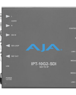 AJA 3G-SDI to SMPTE 2110 IP Video & Audio Mini-Converter