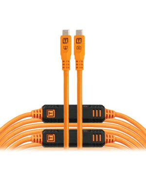 Tether Tools TetherPro Optima 10G USB-C 9.4m Straight To Straight - Orange
