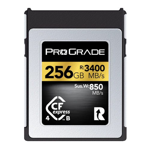 Prograde Digital 256GB CFexpress Type B 4.0 Memory Card (Gold)