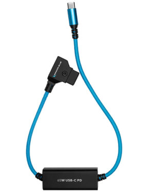 Kondor Blue D-Tap to USB-C Power Delivery Cable for Mirrorless Cameras (40cm) - Blue