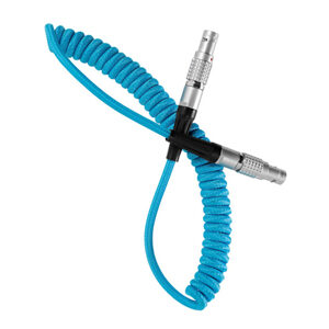 Kondor Blue LEMO to LEMO 2 Pin 0B Male Coiled Power Cable for ARRI - Teradek